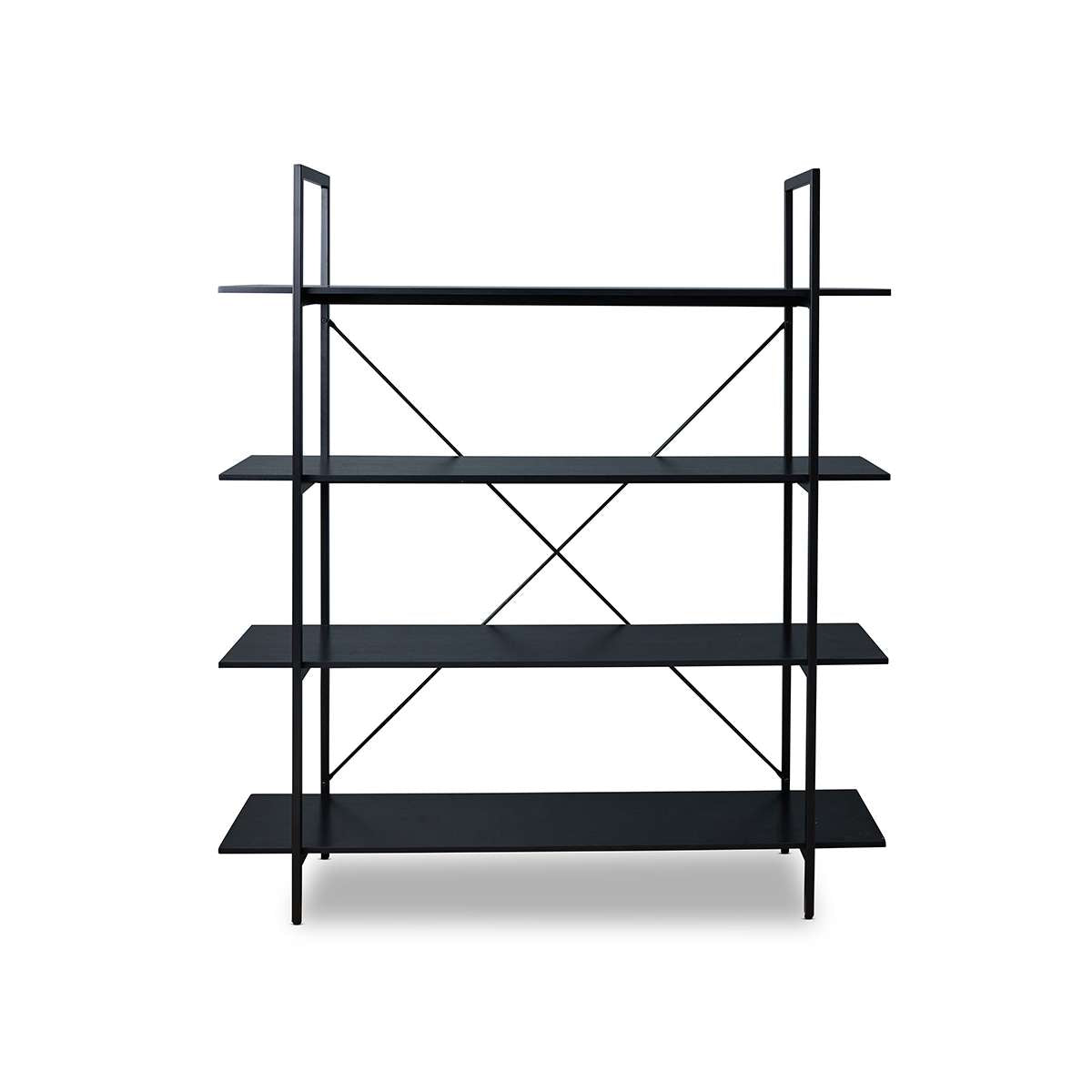 Porto Bookcase - All Black | Home Furniture | Mocka NZ