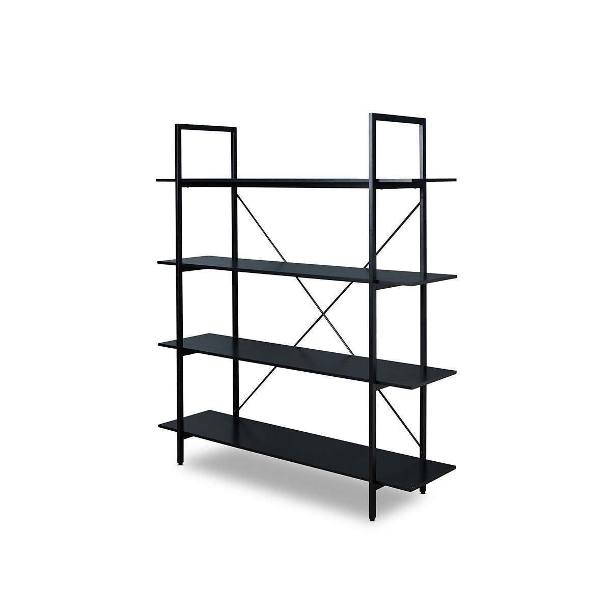 Porto Bookcase - All Black | Home Furniture | Mocka NZ