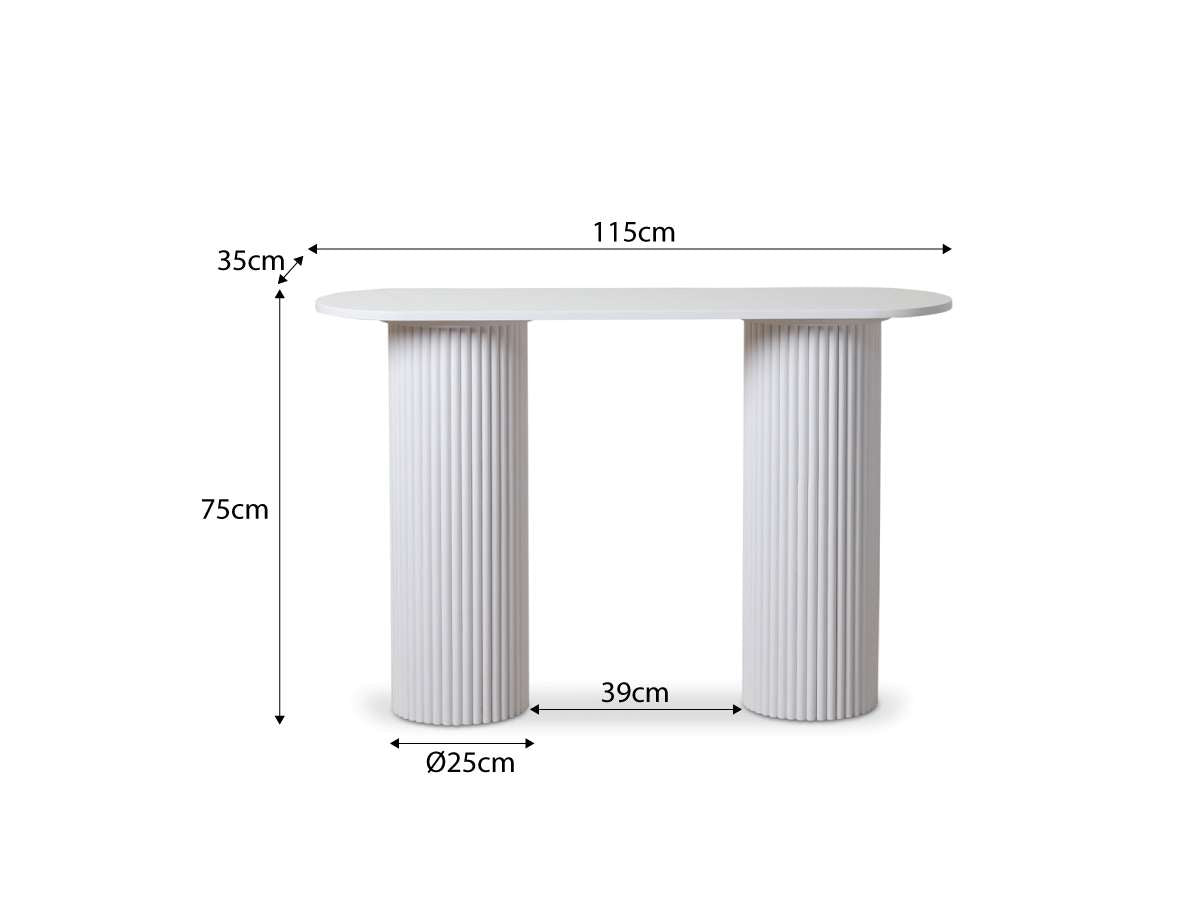 Eve Console Table - White | Home Furniture | Mocka NZ