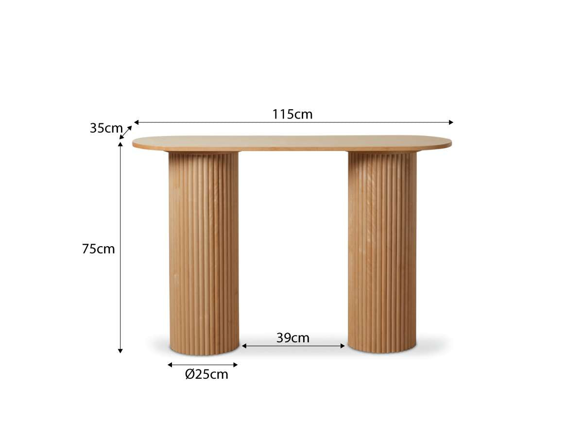 Eve Console Table - Birch | Home Furniture | Mocka NZ