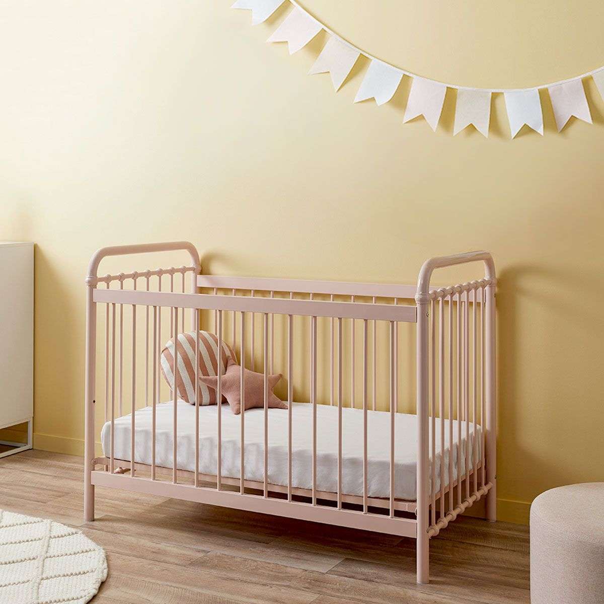 Sonata Cot Pink Nursery Furniture Mocka NZ