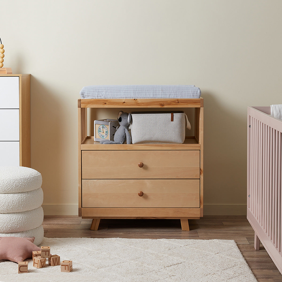 Aspen Change Table with Drawers - Birch - Mocka New Zealand