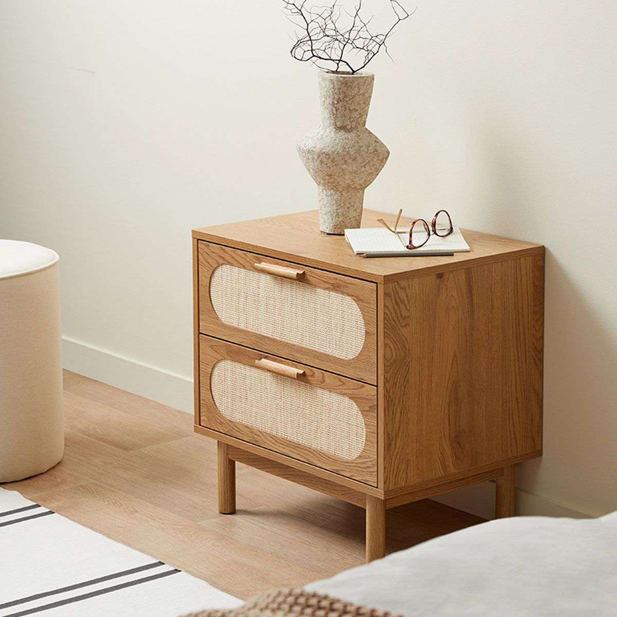 Canyon Two Drawer Bedside Table | Bedroom Furniture