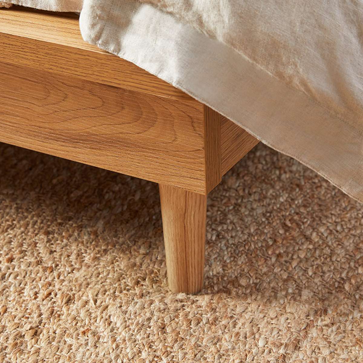 Queen Bed Base - Natural - Mocka New Zealand