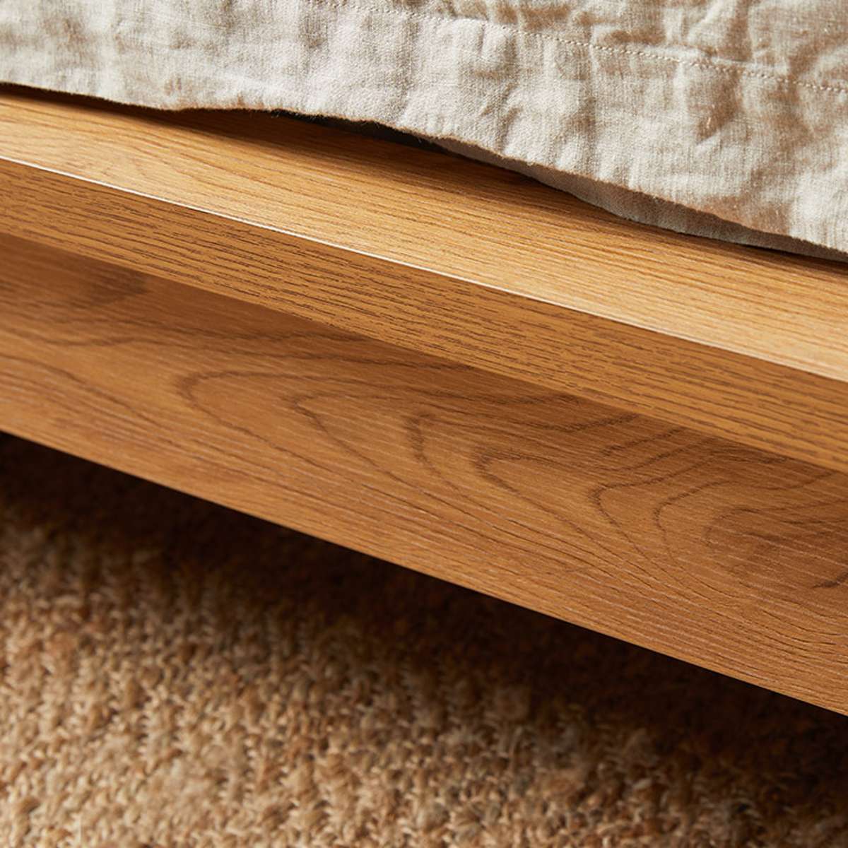 Queen Bed Base - Natural - Mocka New Zealand