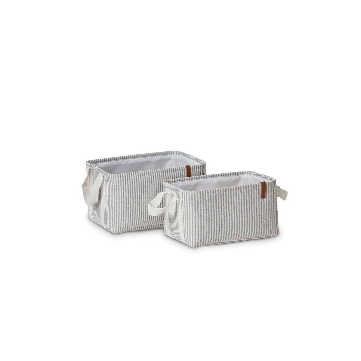 Hamptons Stripe Storage Baskets - Set of 2 | Décor