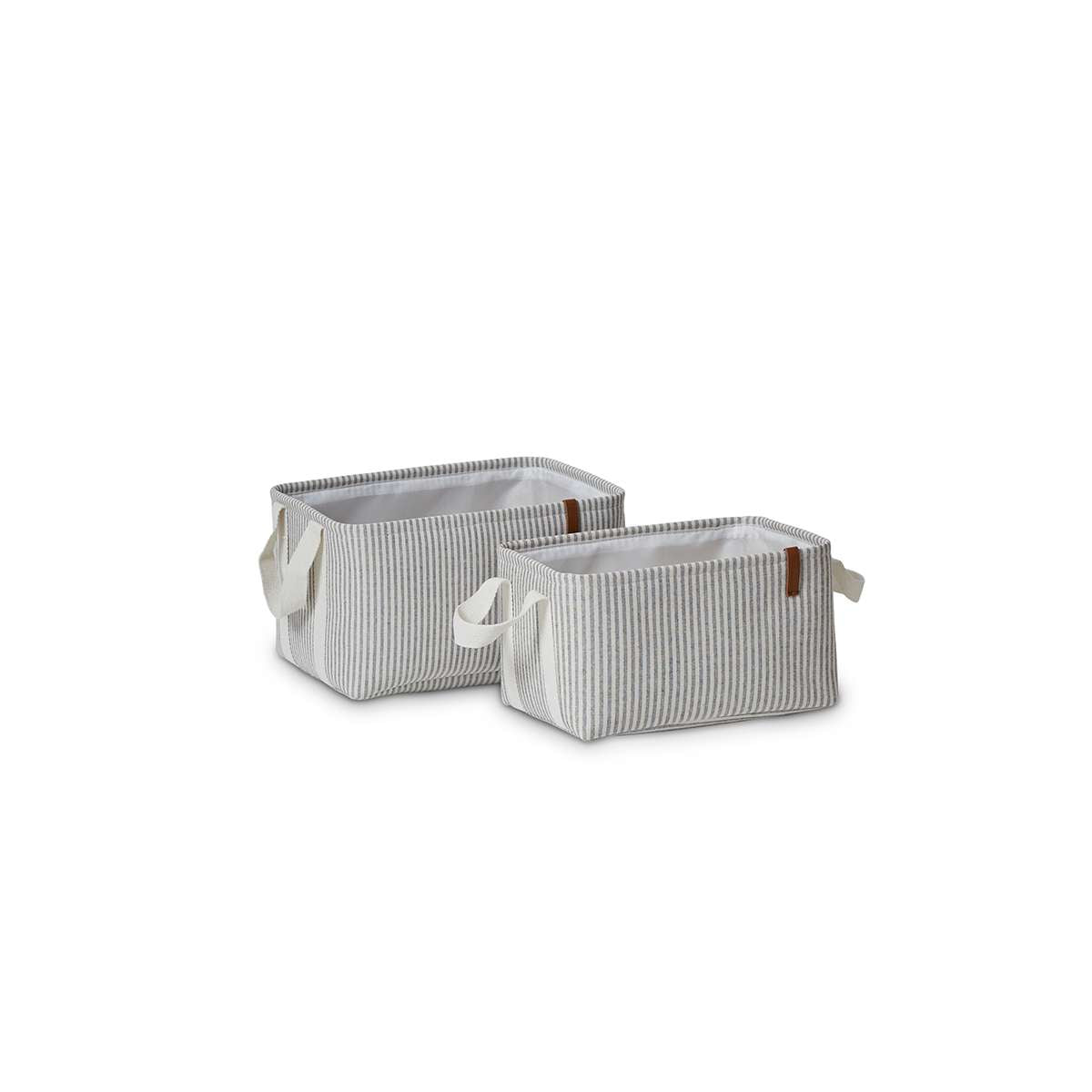 Hamptons Stripe Storage Baskets - Set of 2 | Décor