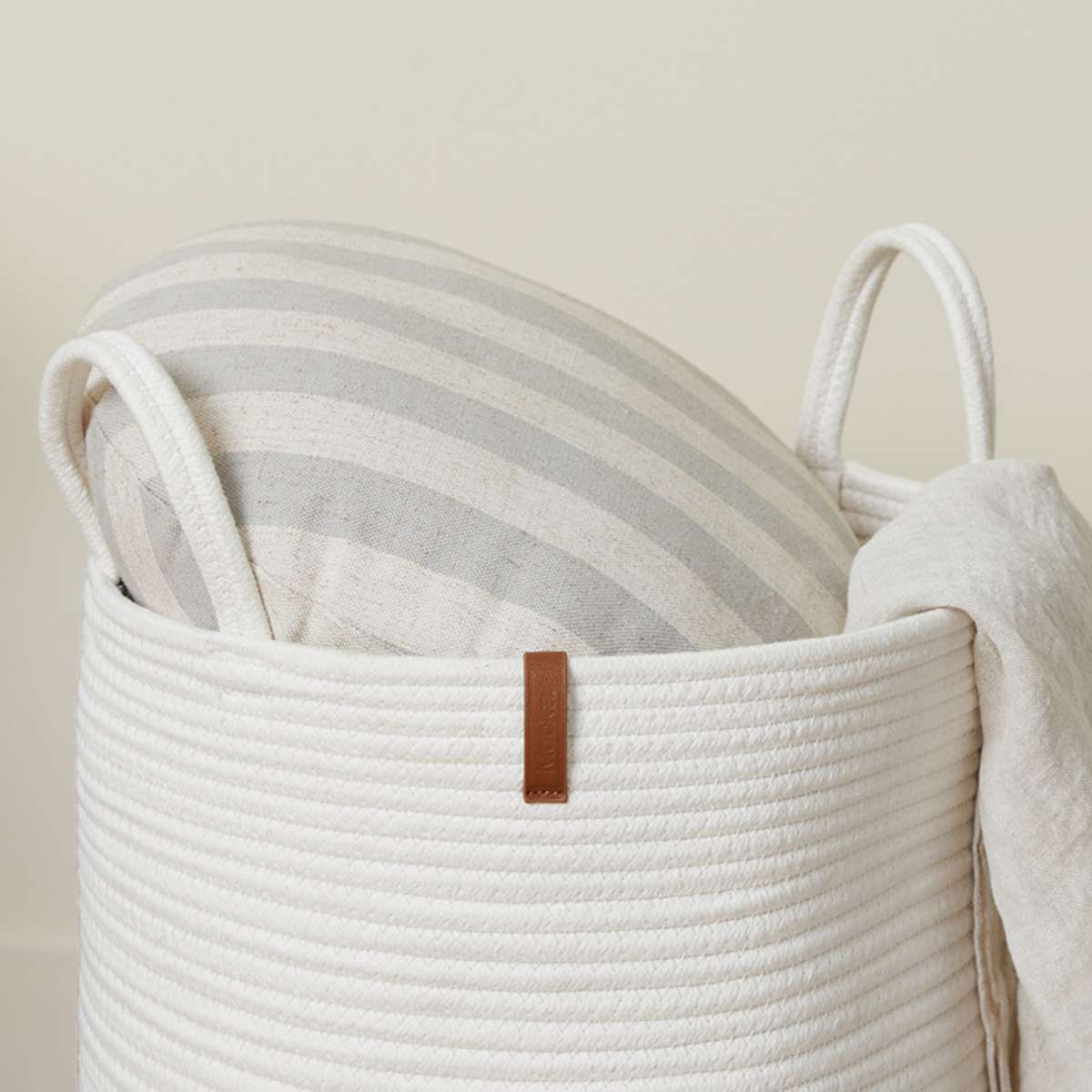 Southampton Cotton Rope Baskets - White | Decor | Mocka NZ