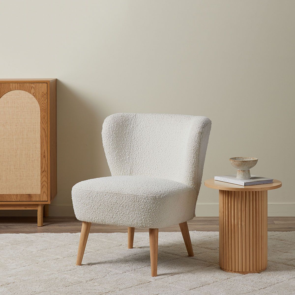 Boucle Occasional Chair | Home Furniture | Mocka NZ