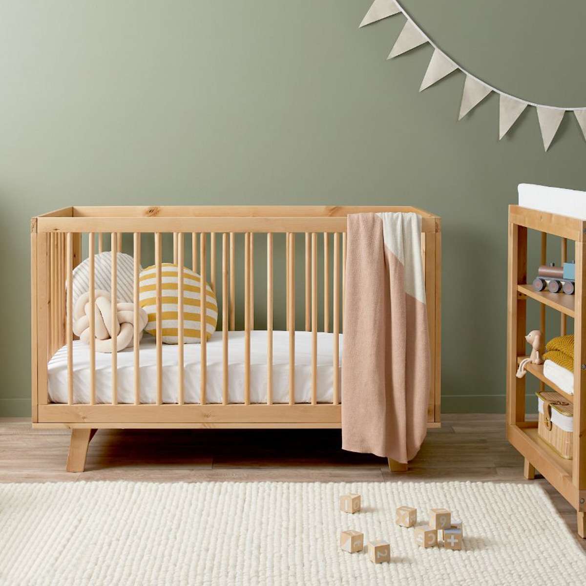 Aspen Natural 3-in-1 Cot Conversion Bundle - Mocka New Zealand