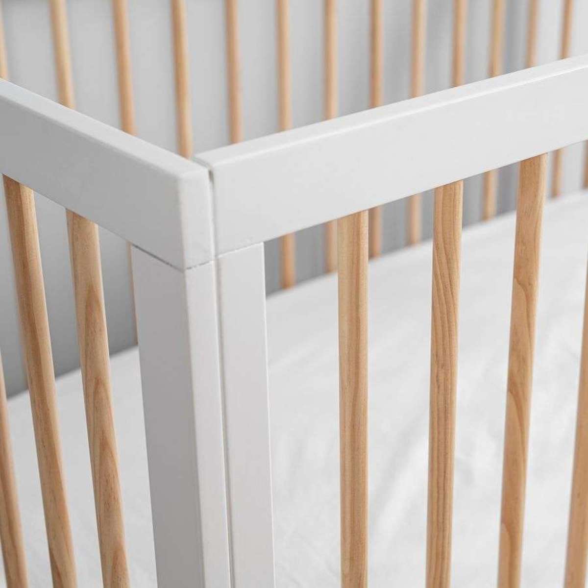 Aspen Classic Cot - White/Natural - Mocka New Zealand