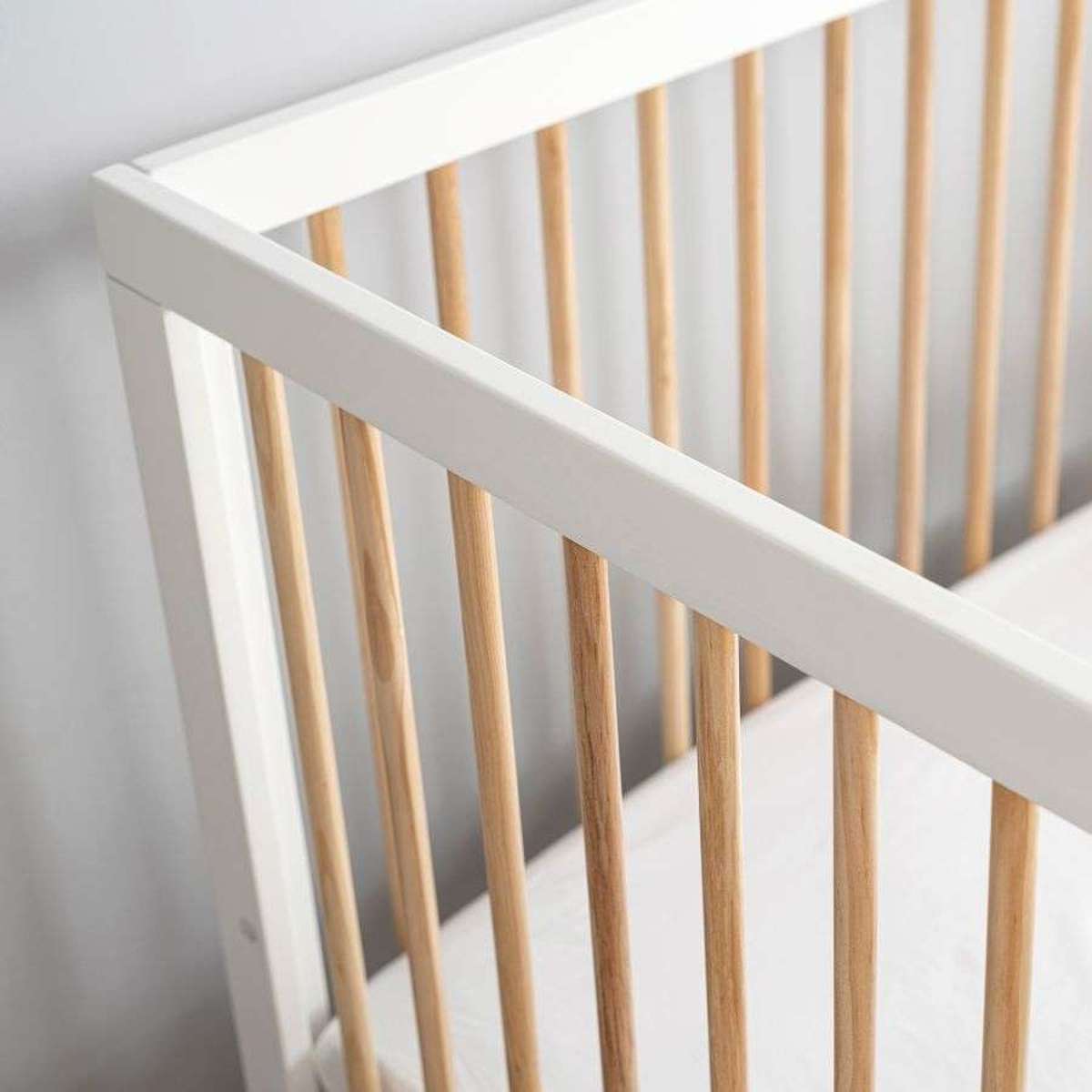 Aspen Classic Cot - White/Natural - Mocka New Zealand