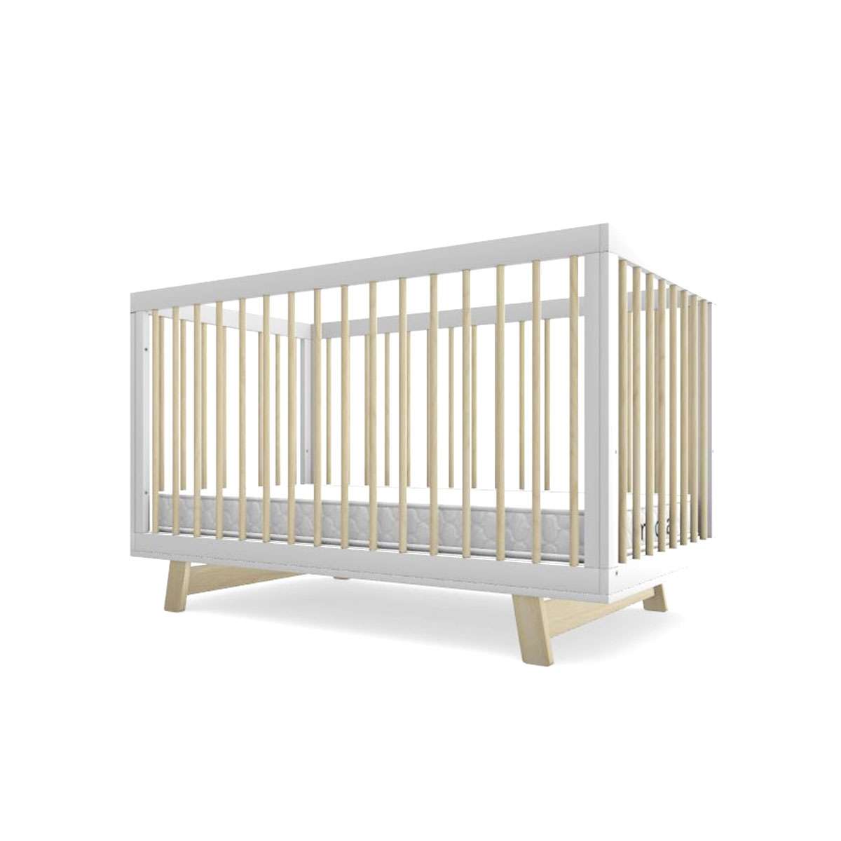 Aspen Classic Cot - White/Natural - Mocka New Zealand