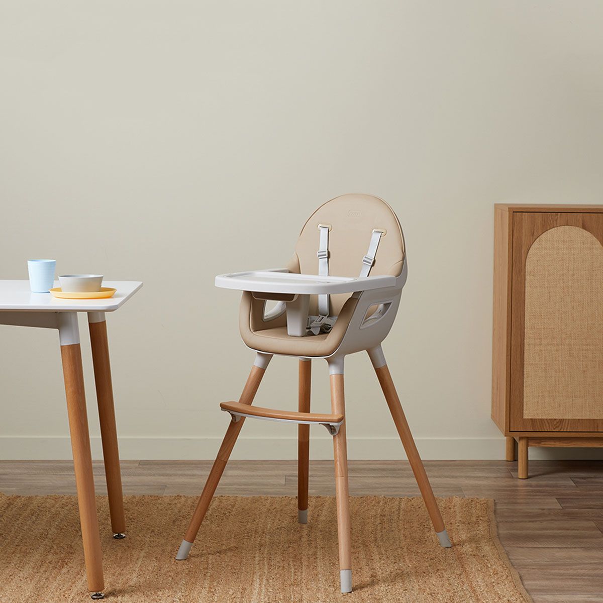 Aiden Highchair - Latte - Mocka New Zealand