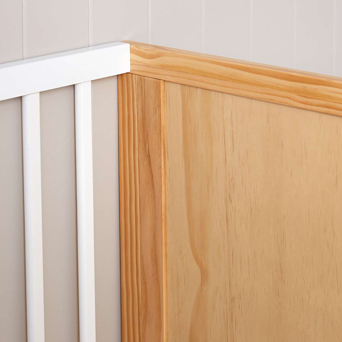 Aspiring Classic Cot - White/Natural - Mocka New Zealand