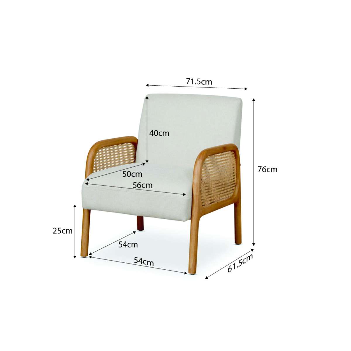 Torrance Rattan Occasional Chair | Home Furniture | Mocka NZ