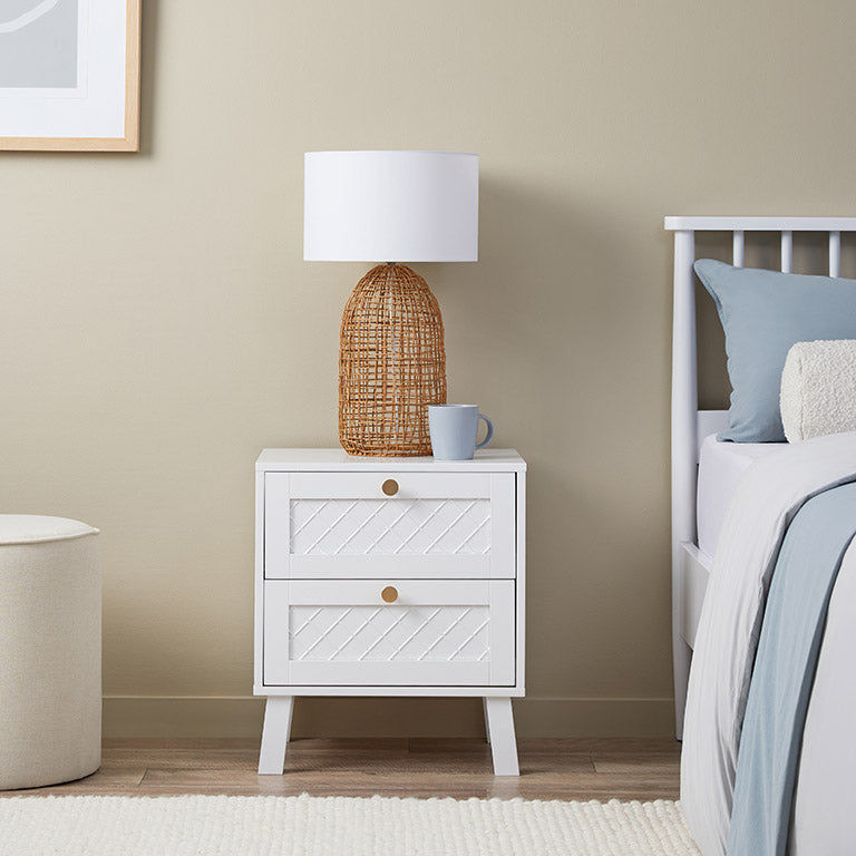 Genevieve Bedside Table - Mocka New Zealand