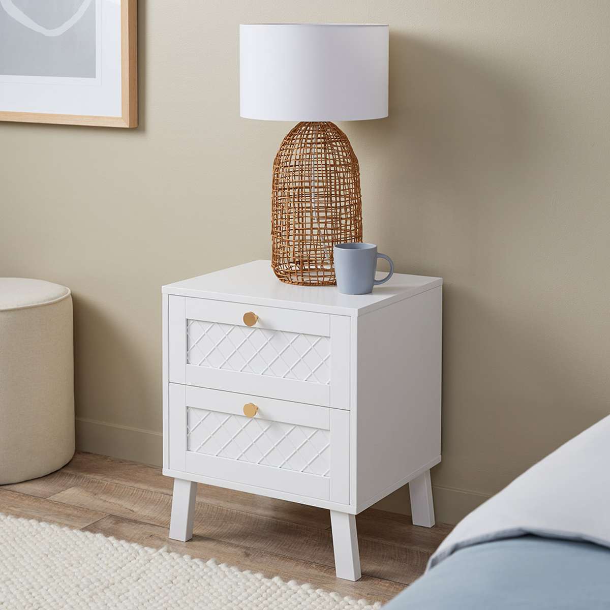 Genevieve Bedside Table - Mocka New Zealand