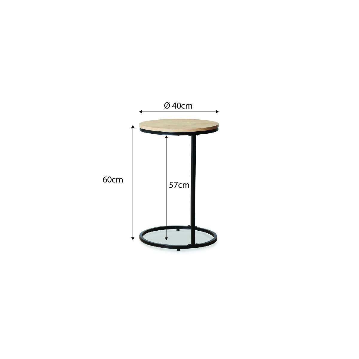 Brixton Side Table - Round | Storage | Mocka NZ