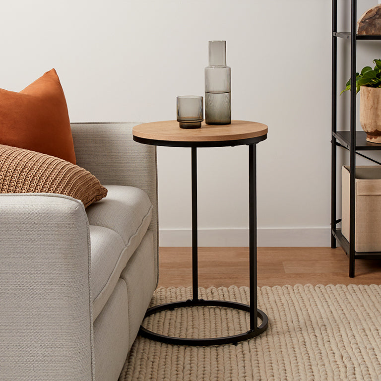 Brixton Side Table - Round | Storage | Mocka NZ