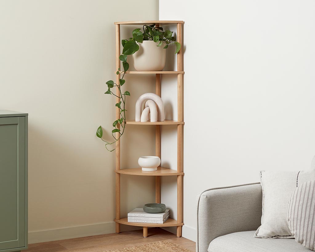 Small corner shelving unit online