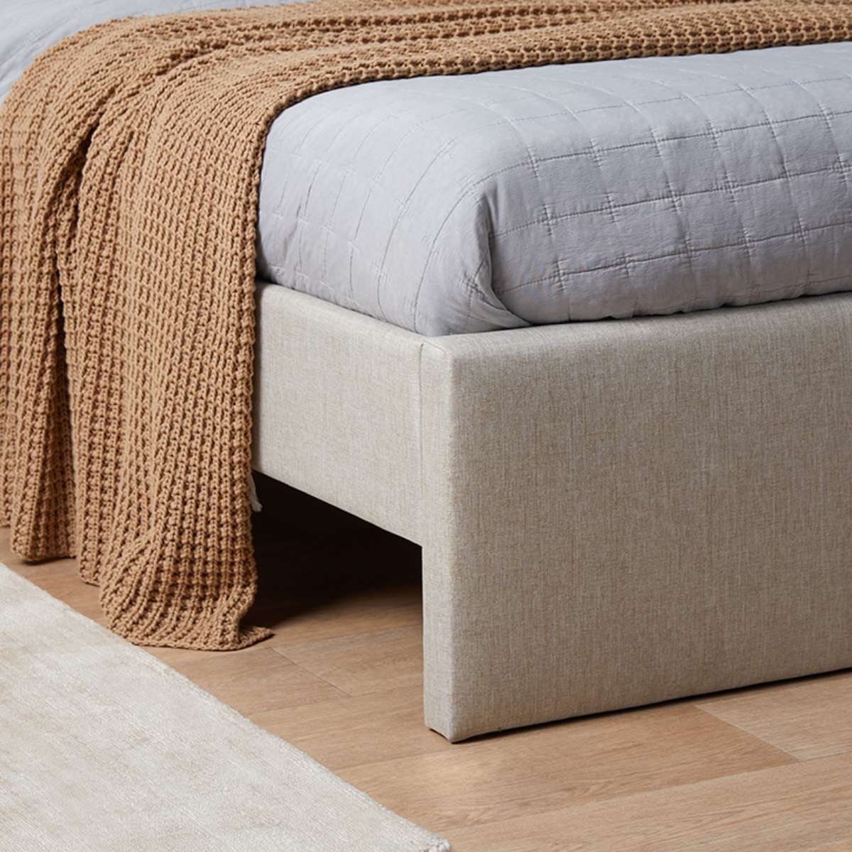 Quinn Single Bed - Natural | Bedroom Furniture | Mocka NZ