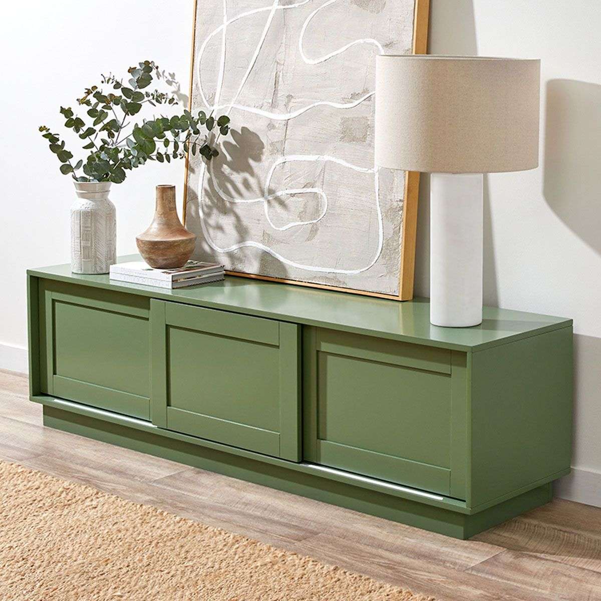 Eros Entertainment Unit - Sage Green | Home Furniture