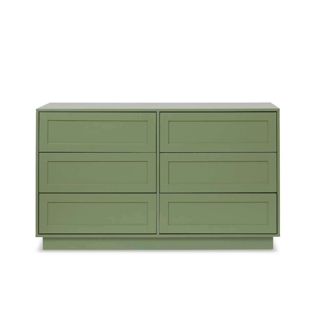 Eros Six Drawer - Sage Green | Home Furniture | Mocka NZ