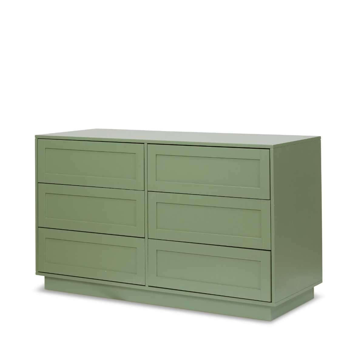 Eros Six Drawer - Sage Green | Home Furniture | Mocka NZ