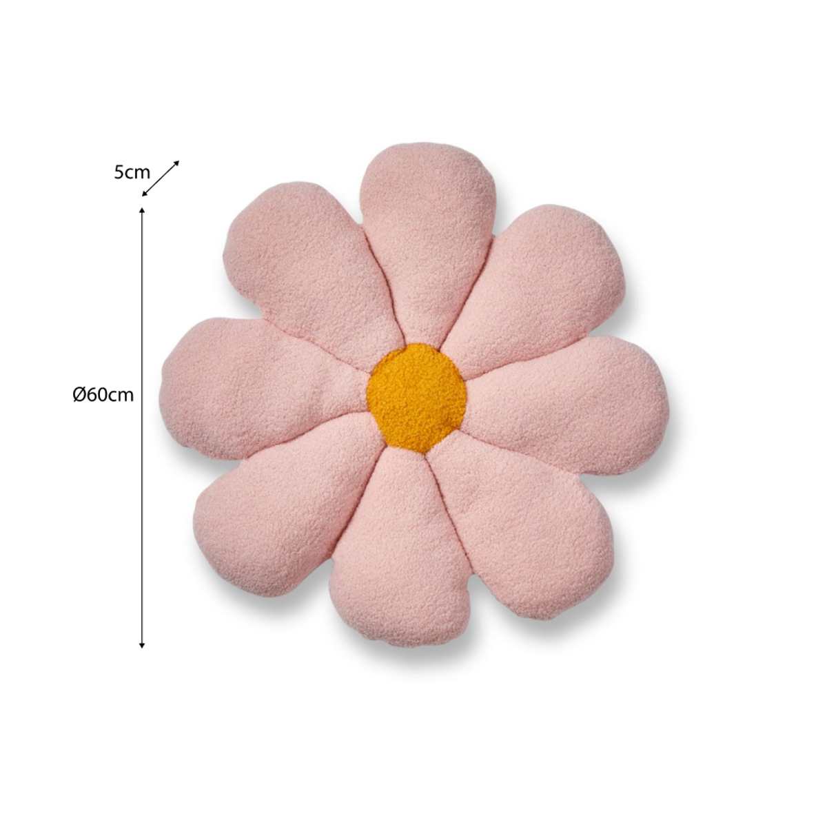 Boucle Flower Cushion - Mocka New Zealand