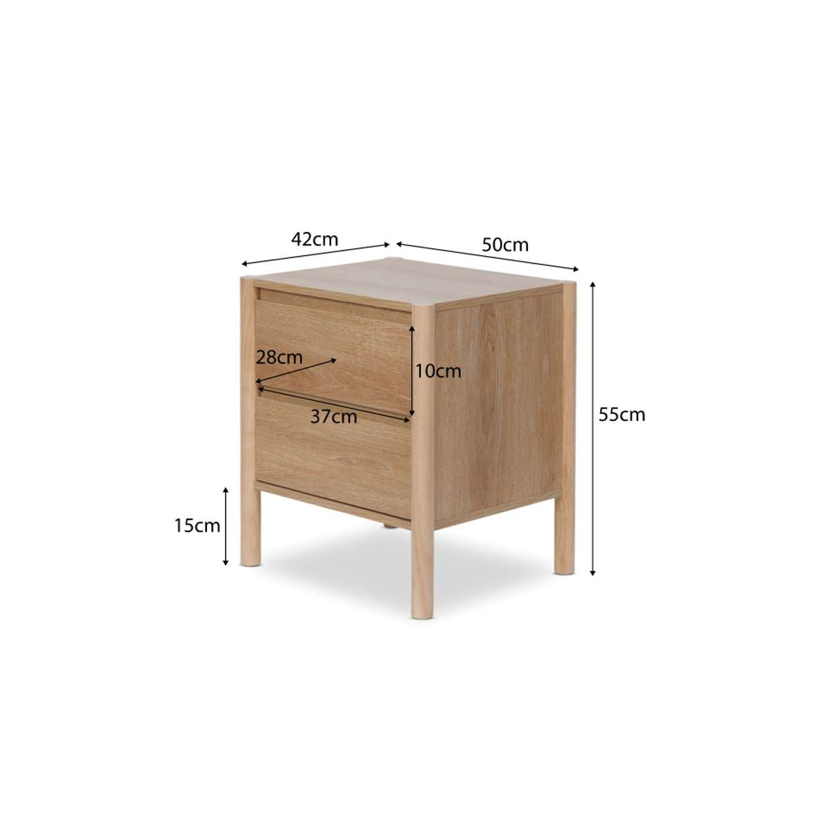 Blair Bedside Table - Mocka New Zealand