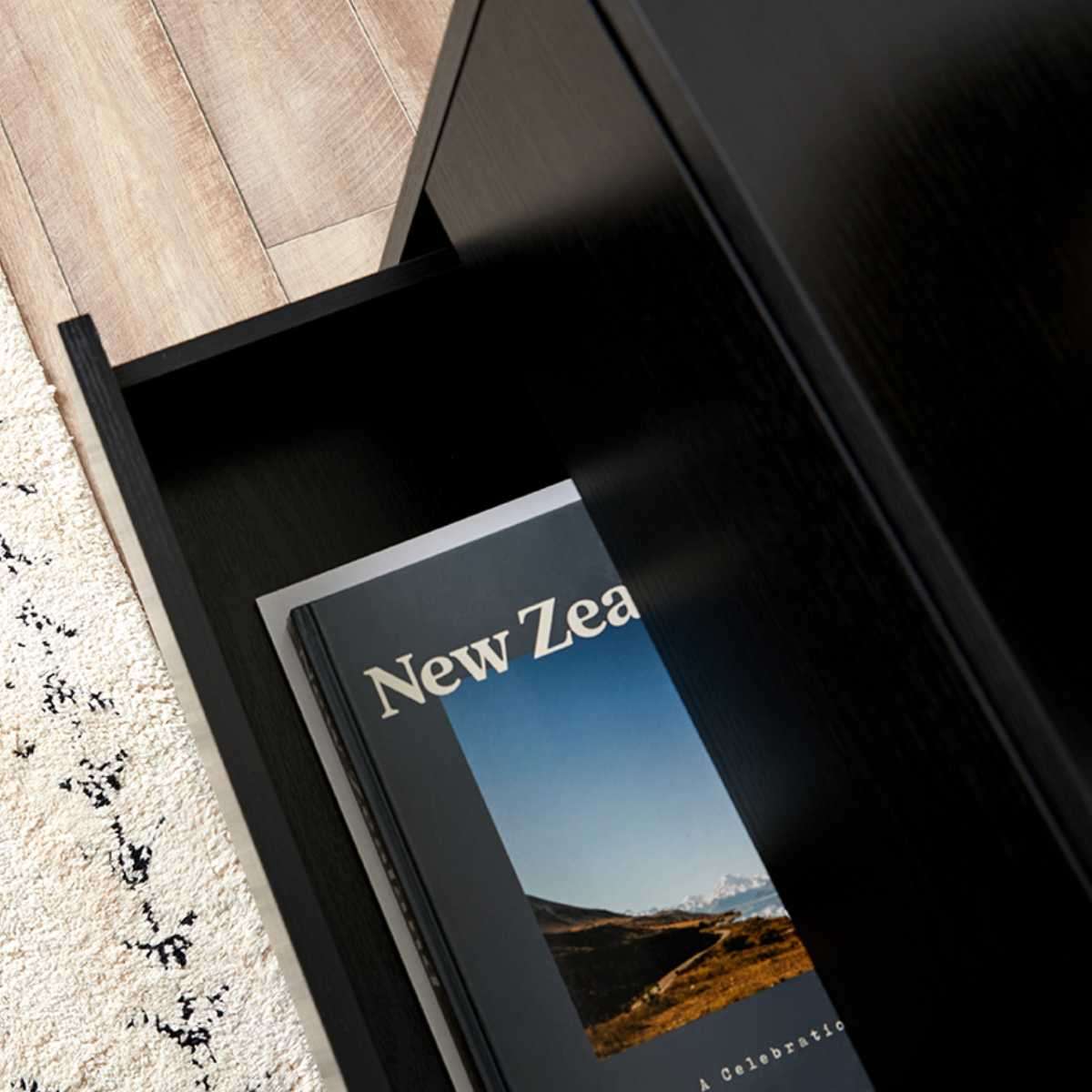 Zander Six Drawer - Black | Home Furniture | Mocka NZ