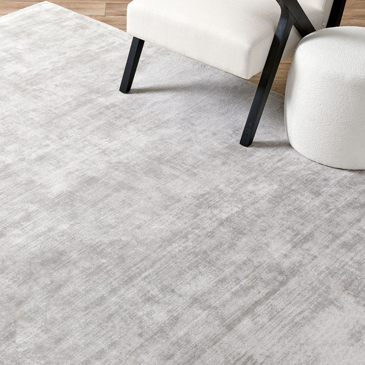 Monica Floor Rug - Extra Large - Silver - Mocka New Zealand