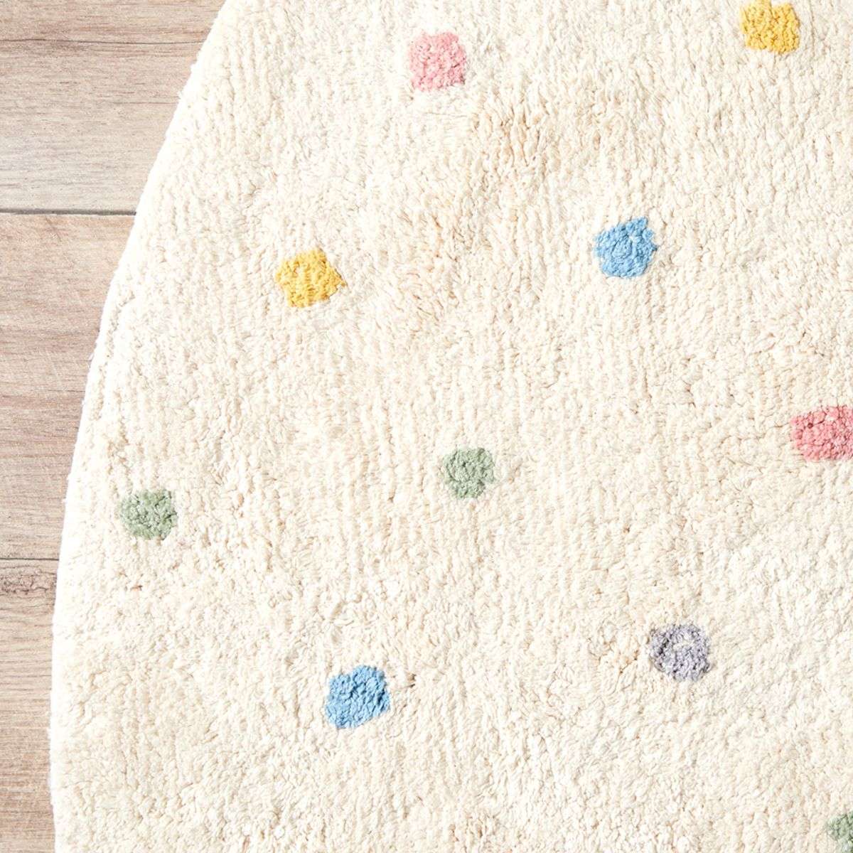 Addy Round Spot Rug - Multi - Mocka New Zealand