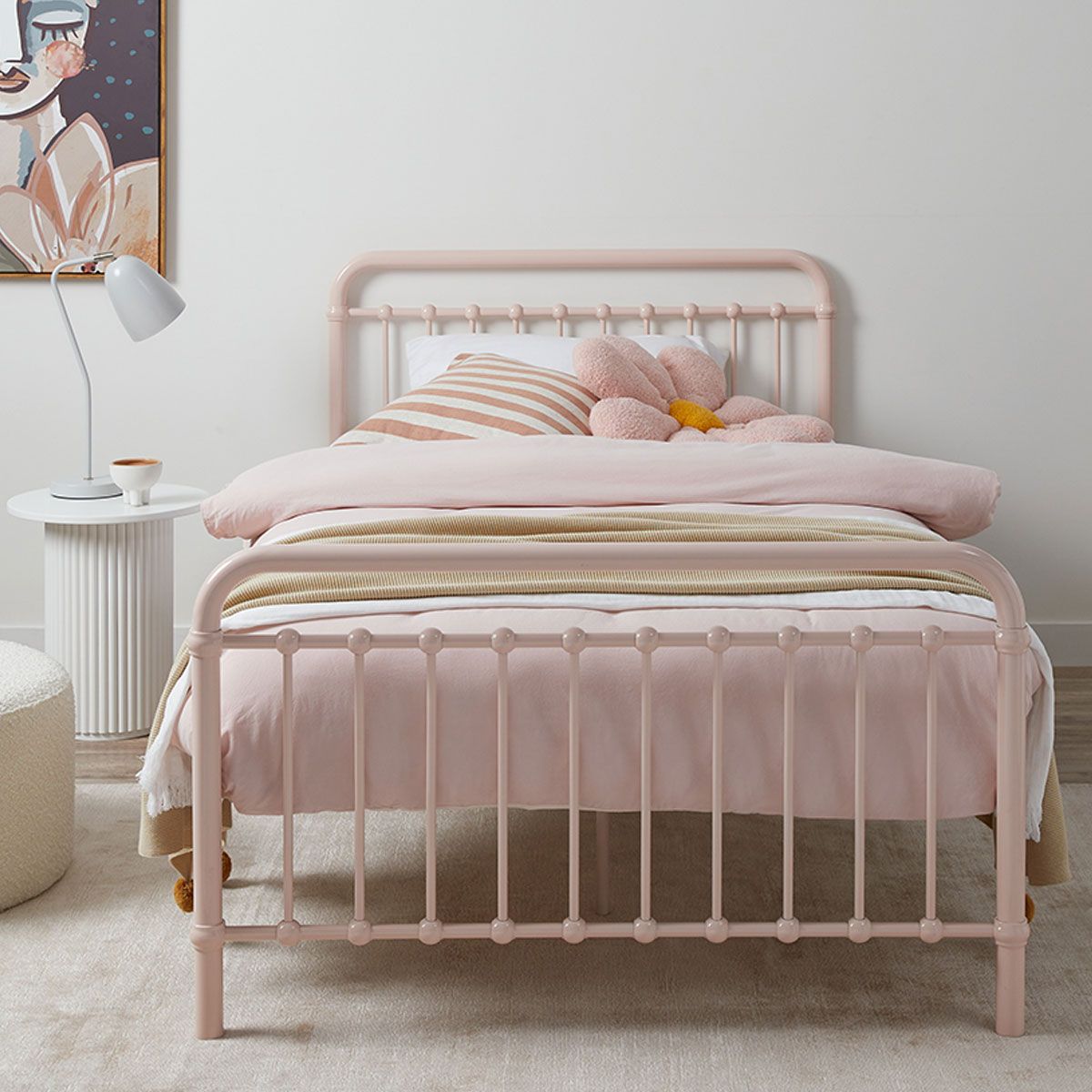 Sonata Bed King Single - Pink | Kids Furniture | Mocka NZ