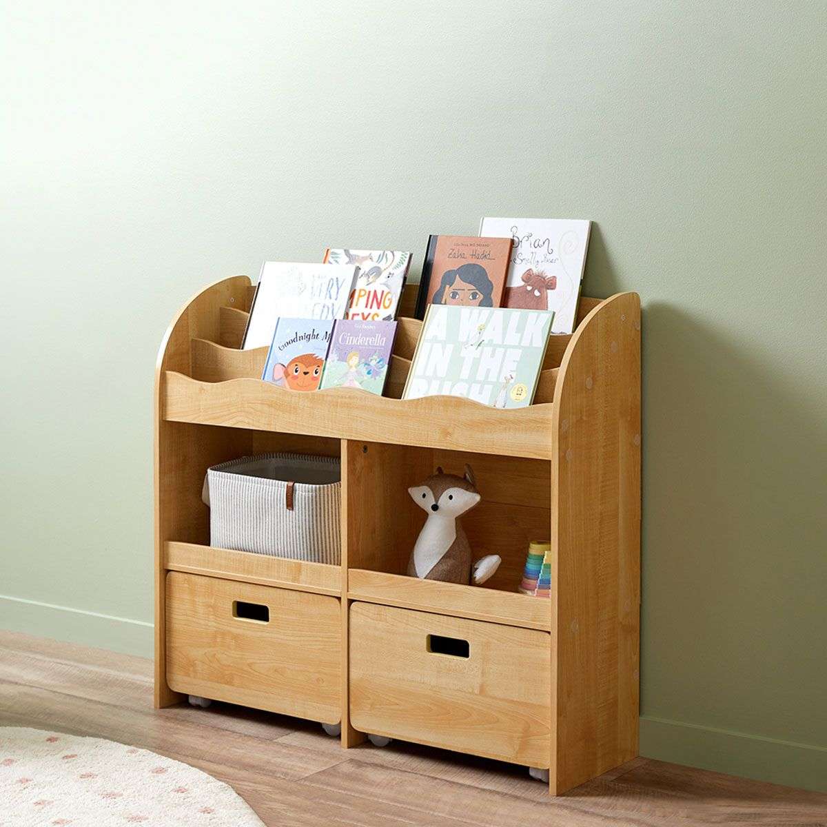 Theo Kids Bookshelf and Toy Drawer Organiser - Mocka New Zealand