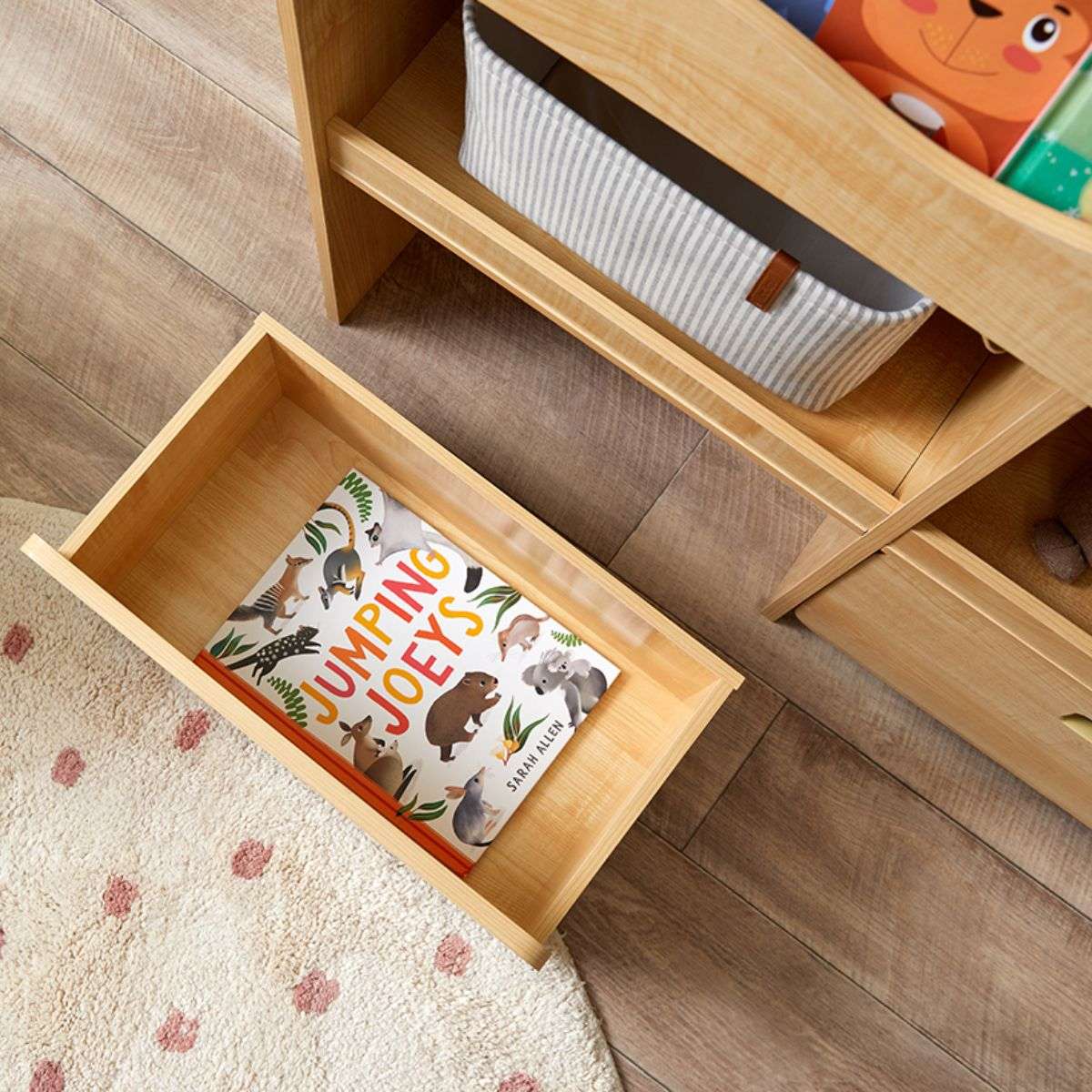 Theo Kids Bookshelf and Toy Drawer Organiser - Mocka New Zealand