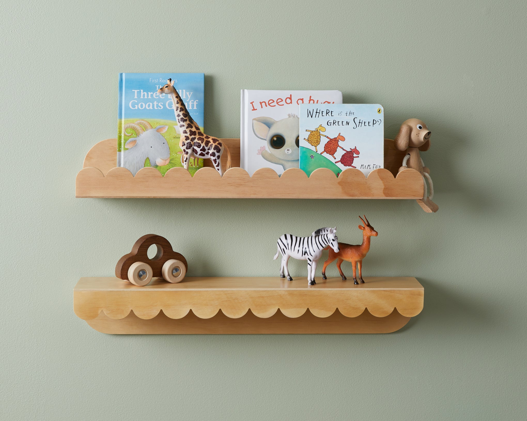 Sarah Scalloped Wall Shelf - Mocka New Zealand