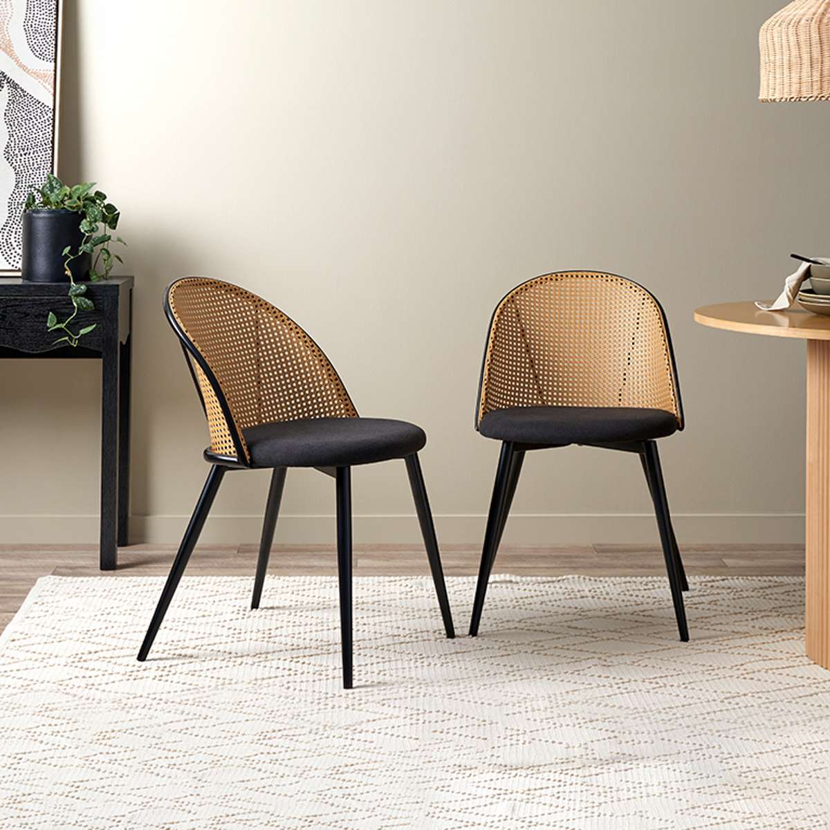 Avila Dining Chair - Black Set of Four Bundle - Mocka New Zealand