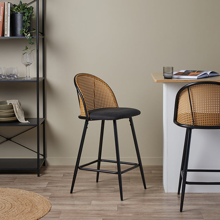 Avila Bar Stool - Black - Mocka New Zealand