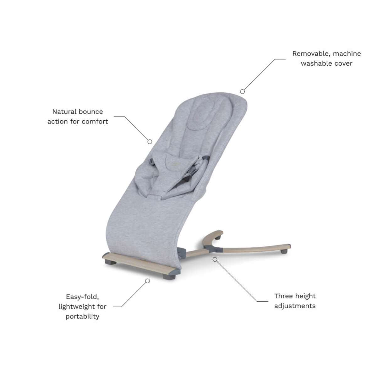 Aubrey Padded Bouncer - Soft Grey - Mocka New Zealand