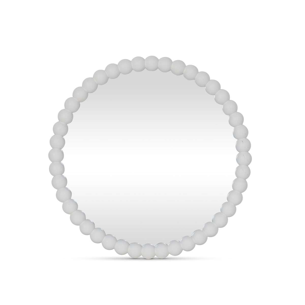 Bobbin Mirror - Round - White - Mocka New Zealand