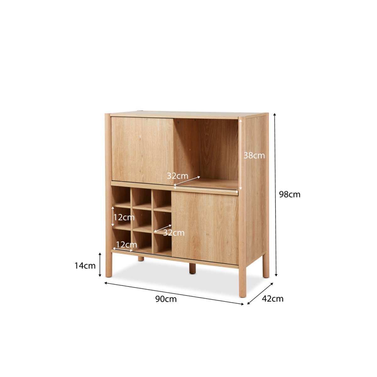 Blair Bar Cabinet - Mocka New Zealand