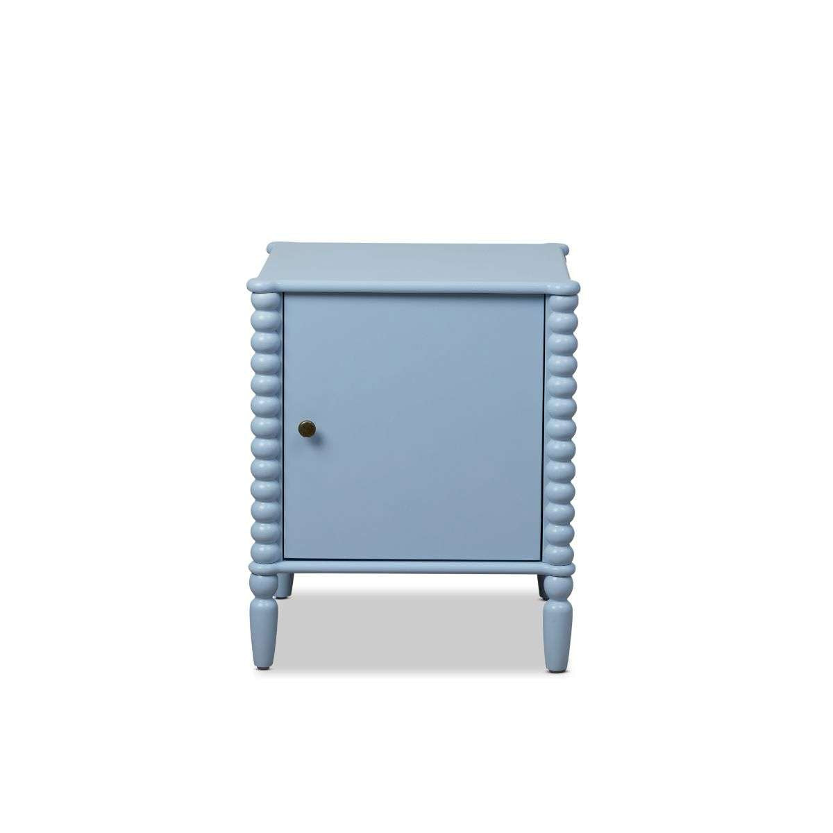 Betti Bobbin Bedside Table - Ice Blue - Mocka New Zealand