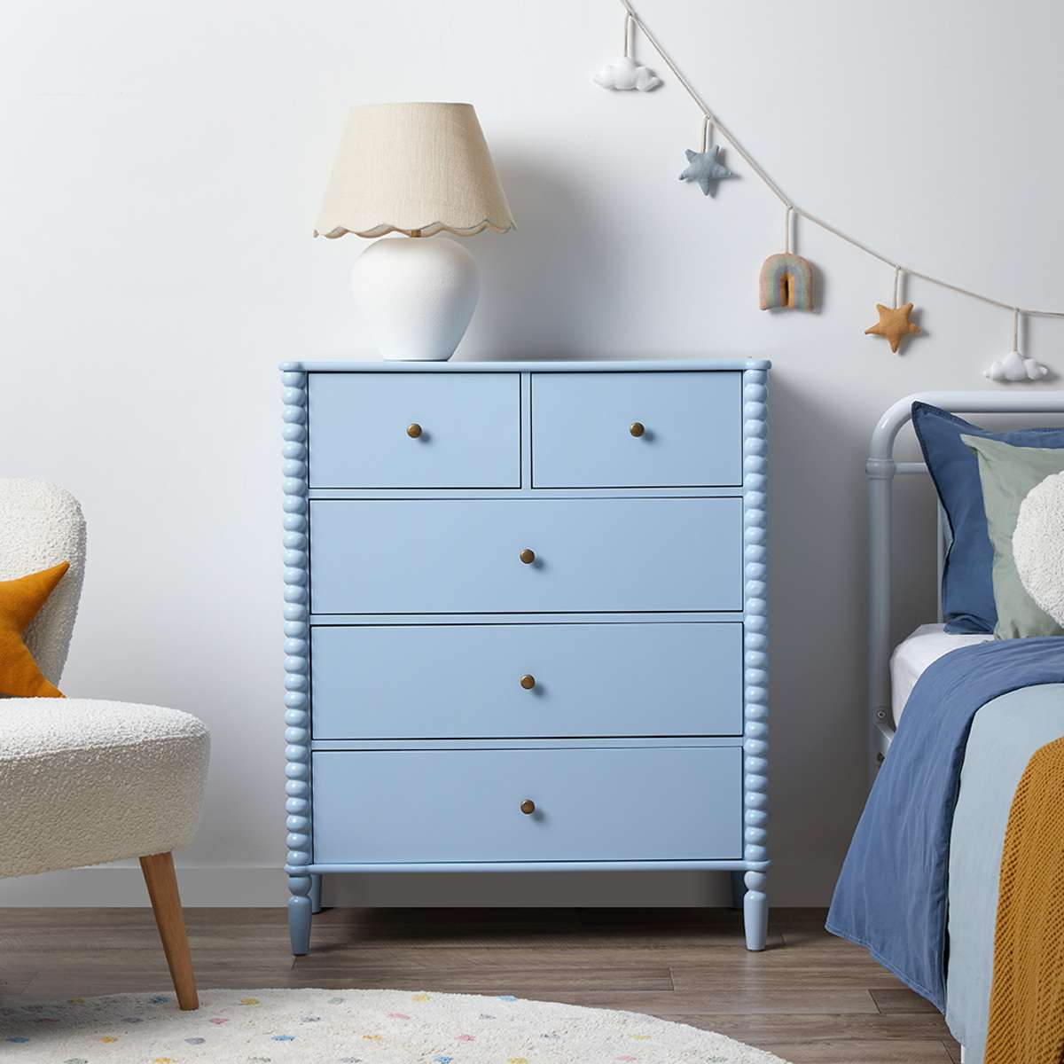 Betti Bobbin Tallboy - Ice Blue - Mocka New Zealand