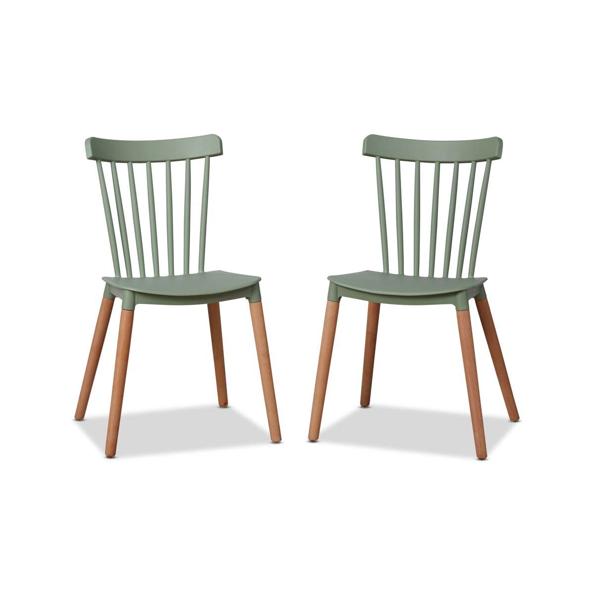 Frida Dining Chair - Set of 2 - Sage Green - Mocka New Zealand