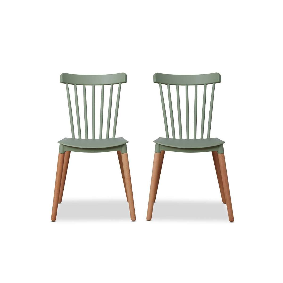 Frida Dining Chair - Set of 2 - Sage Green - Mocka New Zealand