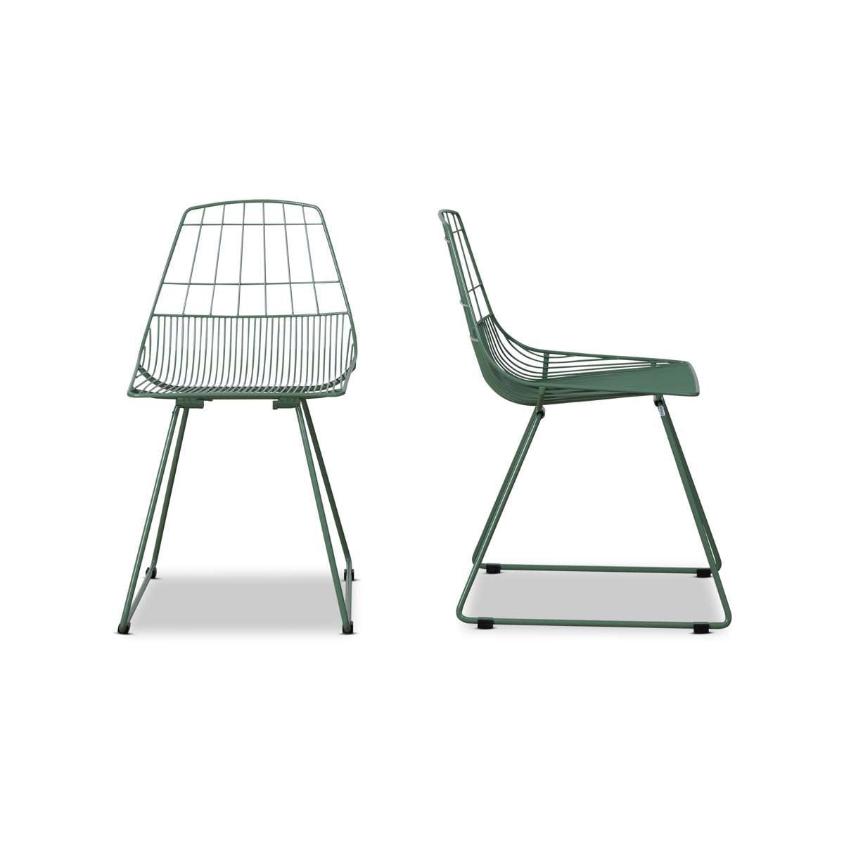 Hunter Outdoor Dining Chair Set - Forest Green | Mocka NZ