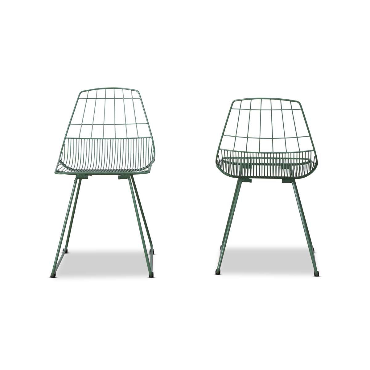 Hunter Outdoor Dining Chair Set - Forest Green | Mocka NZ