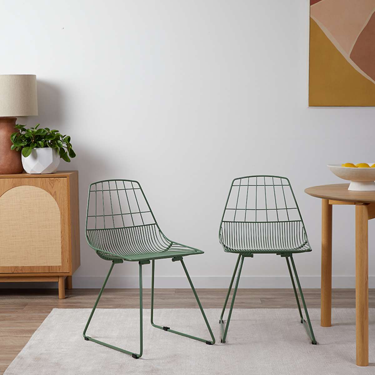 Hunter Outdoor Dining Chair Set - Forest Green | Mocka NZ